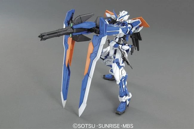 Bandai Gundam 1/100 MG Seed VS Astray MBF-P03 Gundam Astray Blue Frame Second Revise Model Kit - Image 4