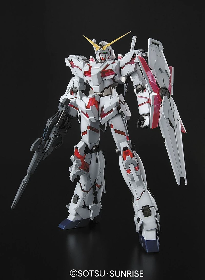 Bandai Gundam 1/100 MG RX-0 Unicorn Gundam (OVA) Full Psycho-Frame Model Kit - Image 2