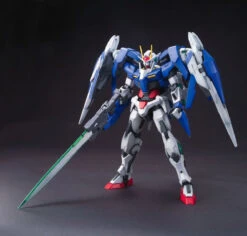 Bandai Gundam 1/100 MG 00 GN-0000+GNR-010 OO Raiser Celestial Being Model Kit