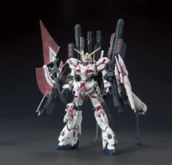 Bandai Gundam 1/144 HGUC #199 RX-0 Full Armor Unicorn Gundam (Destroy Mode/ Red Color Ver.) Model Kit