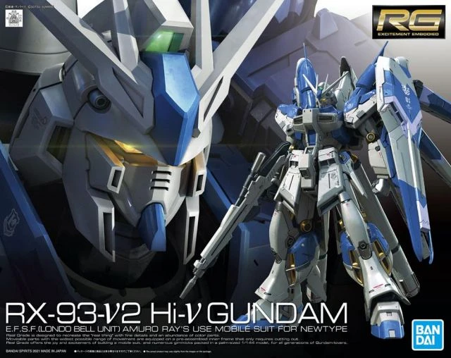 Bandai Gundam 1/144 RG #36 Char's Counterattack Beltorchika's Children RX-93-v2 HI-v Hi-Nu Gundam Model Kit - Image 12