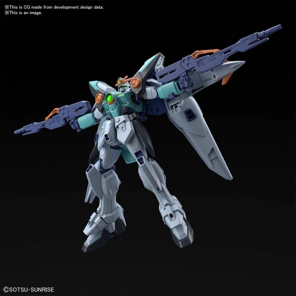 Bandai Gundam 1/144 HGBB #09 Breaker Battlogue XXG-00W0SKY Wing Gundam Sky Zero Model Kit - Image 4