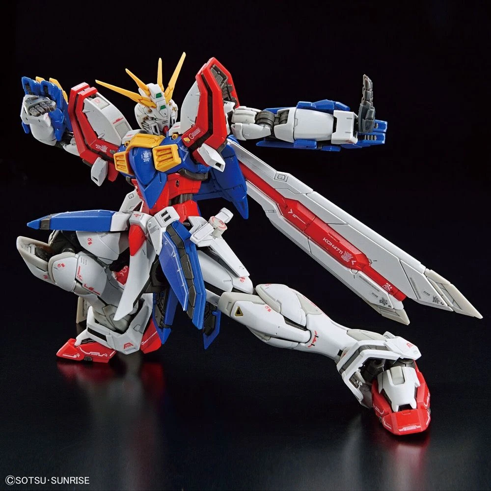 Bandai Gundam 1/144 RG #37 G Gundam GF13-017NJII God Gundam (Burning Gundam) Model Kit - Image 7