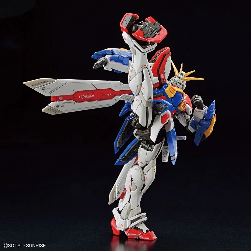 Bandai Gundam 1/144 RG #37 G Gundam GF13-017NJII God Gundam (Burning Gundam) Model Kit - Image 6