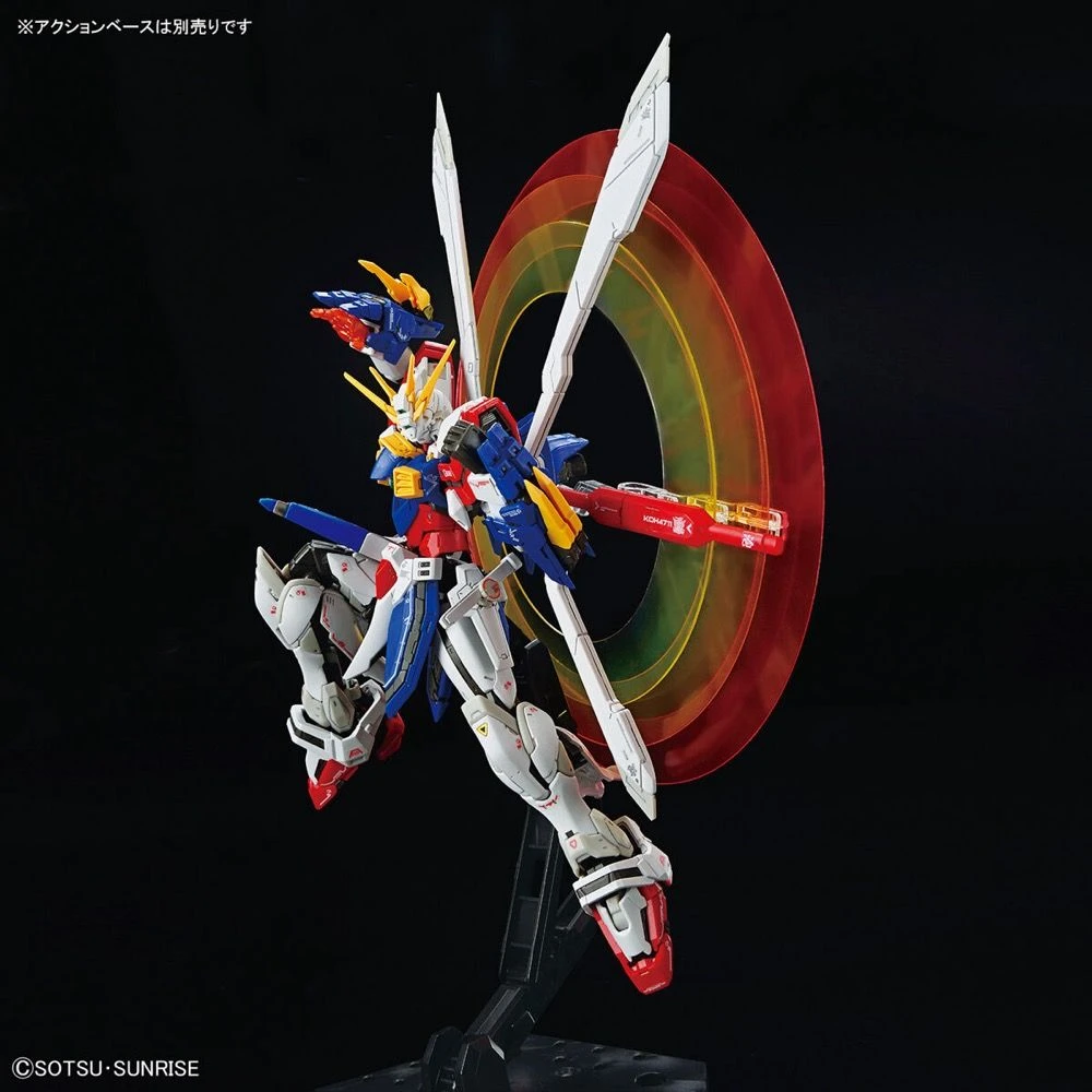 Bandai Gundam 1/144 RG #37 G Gundam GF13-017NJII God Gundam (Burning Gundam) Model Kit - Image 10
