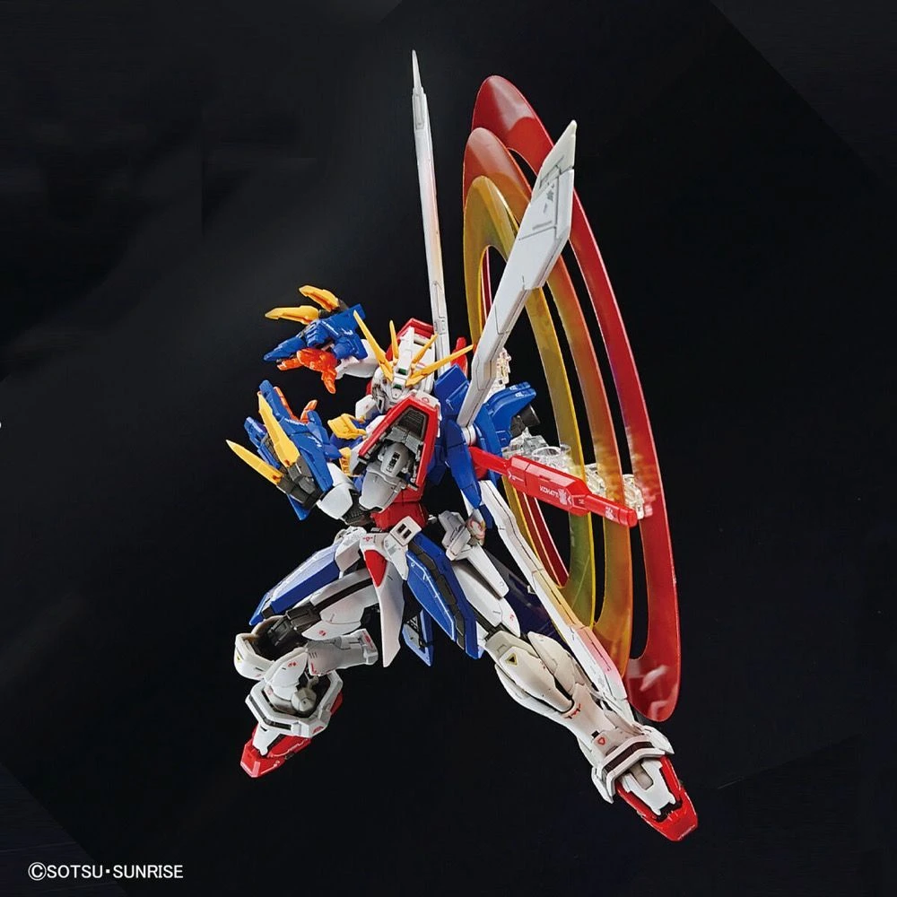 Bandai Gundam 1/144 RG #37 G Gundam GF13-017NJII God Gundam (Burning Gundam) Model Kit - Image 11