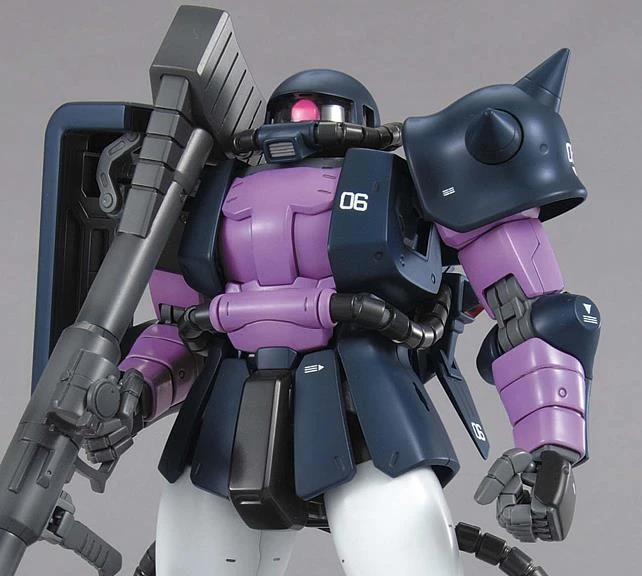 Bandai Gundam 1/100 MG MS-06R Zaku II Ver. 2.0 Black Tri-Stars Model Kit - Image 2