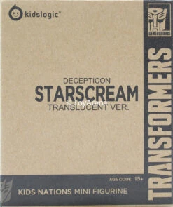 Kids Logic Transformers Mecha Nations MN-05 Clear Starscream 3" Action Figure