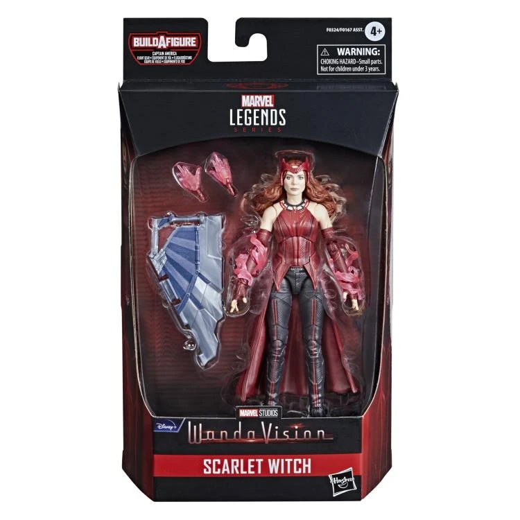 Hasbro Marvel Legends Disney WandaVision Wave Scarlet Witch (Captain America Flight Gear BAF) - Image 6