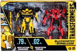 Hasbro Transformers Studio Series Buzzworthy High Octane Bumblebee And Decepticon Stinger 2 Pack Action Figure