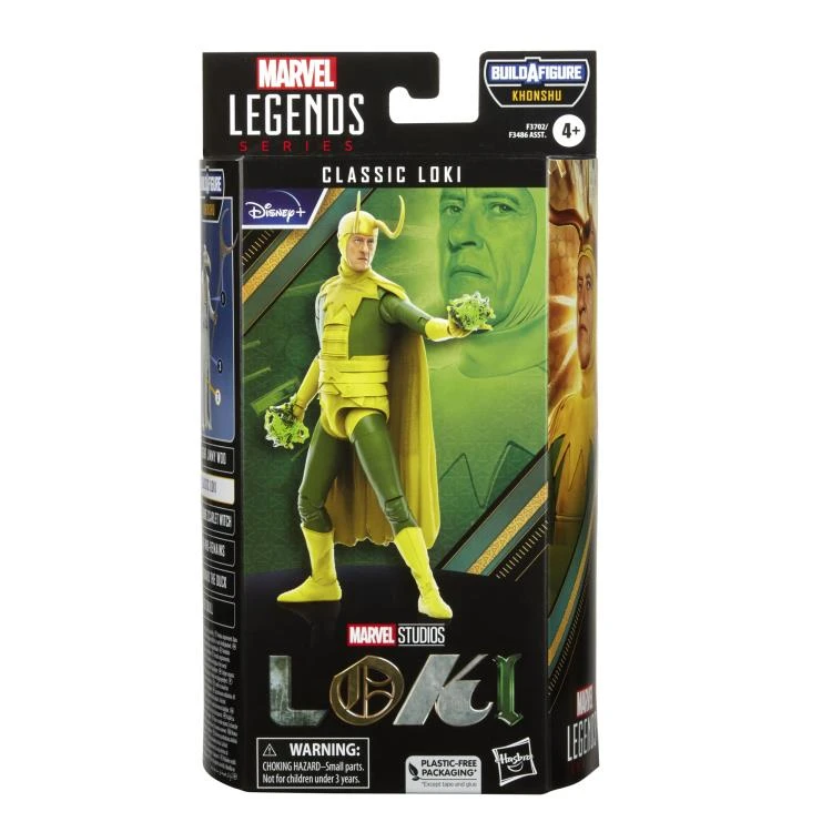 Hasbro Marvel Legends Disney+ Wave 1 Classic Loki (BAF Khonshu) Action Figure - Image 6