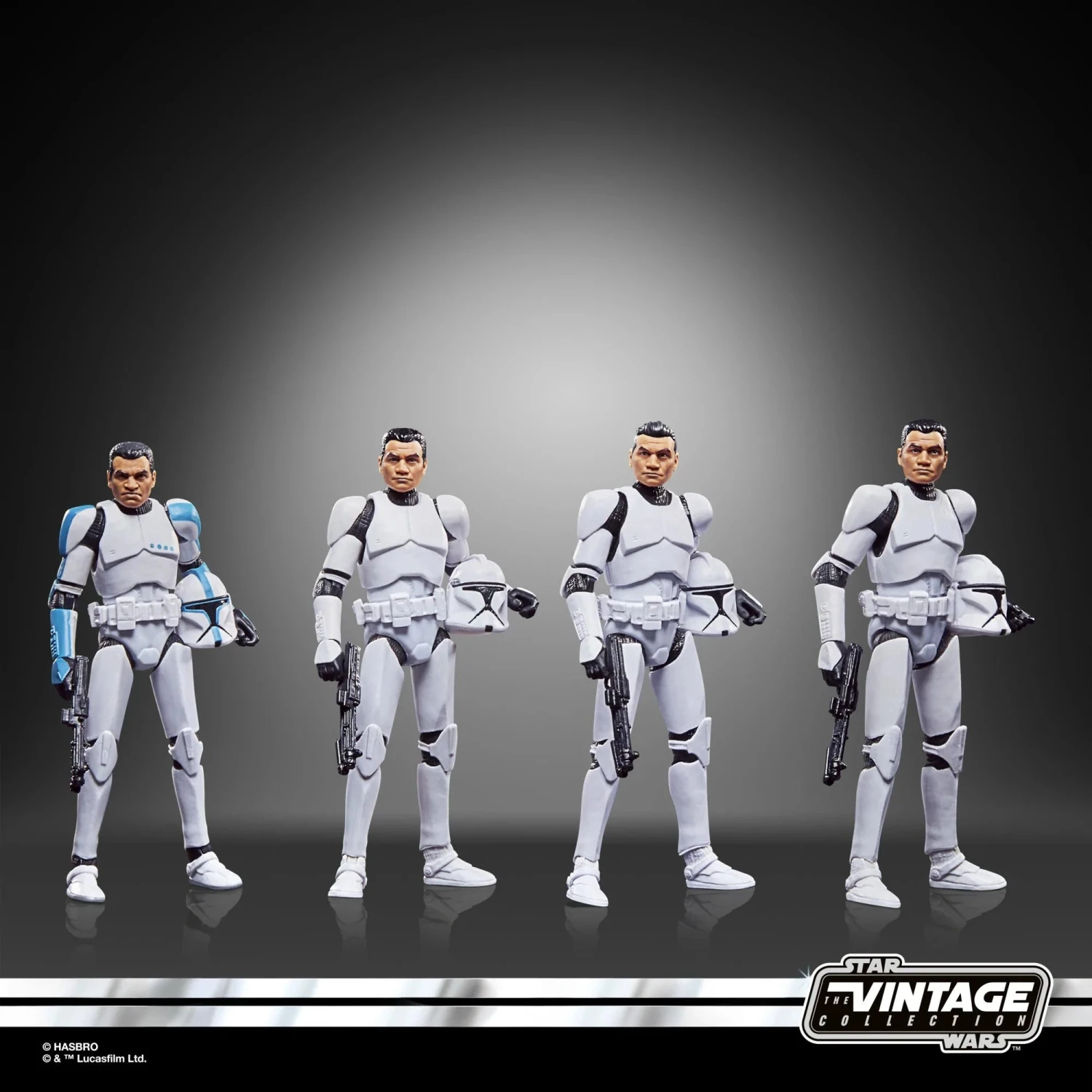 Hasbro Star Wars Vintage Collection Phase I Clone Trooper F5554 3.75" Action Figure 4-Pack - Image 3