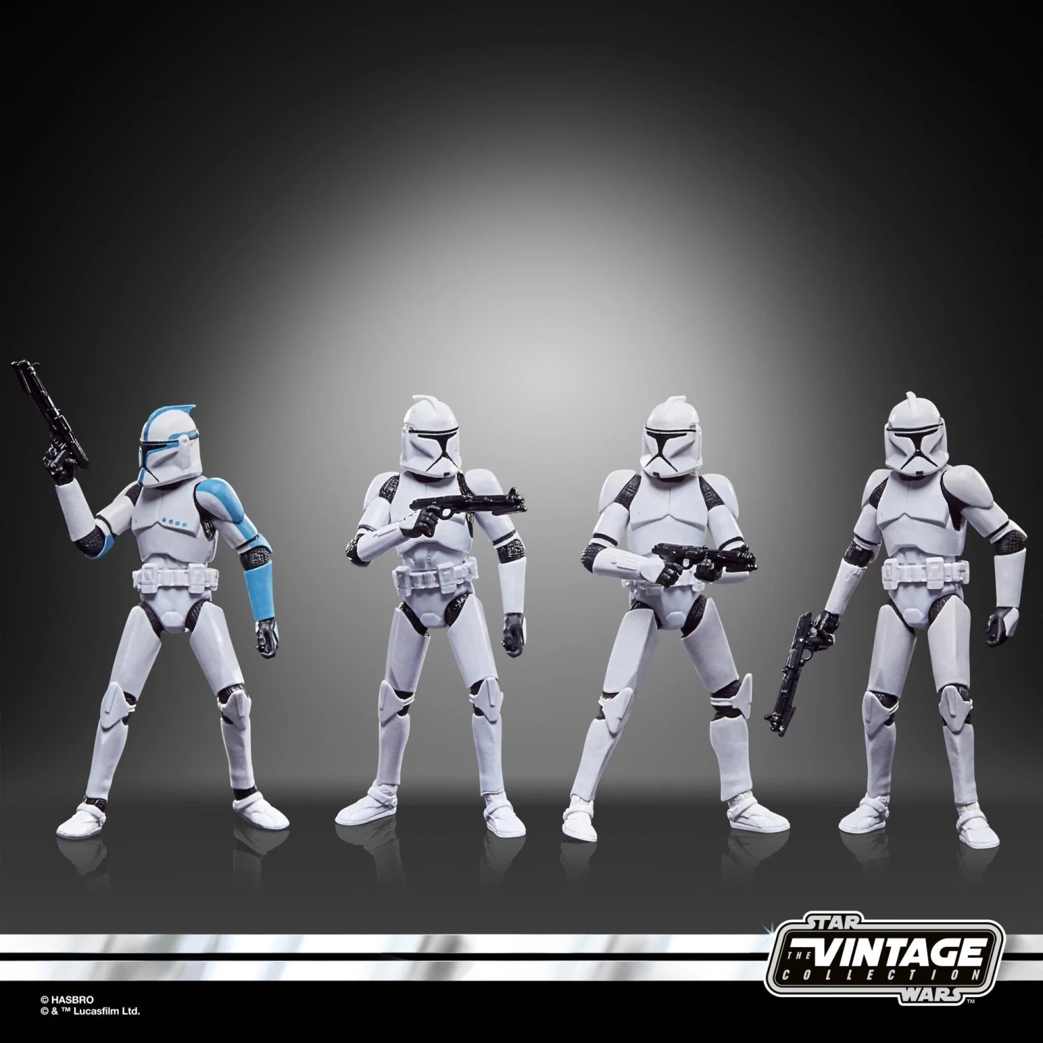 Hasbro Star Wars Vintage Collection Phase I Clone Trooper F5554 3.75" Action Figure 4-Pack - Image 2