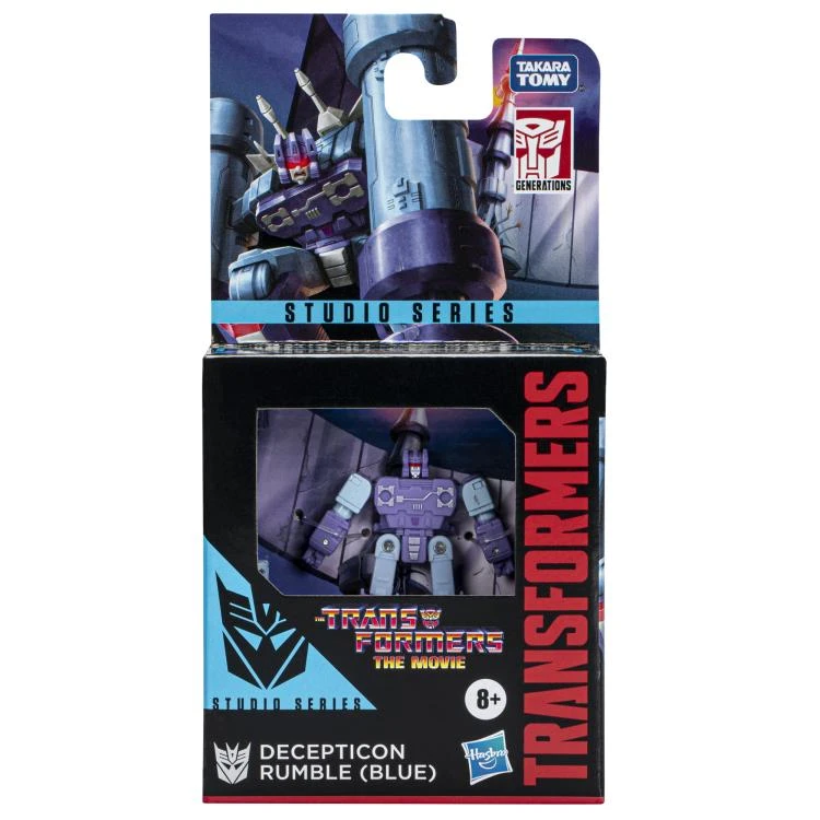 Hasbro Transformers Studio Series 86 Core Class Decepticon Rumble (Blue) Action Figure - Image 4