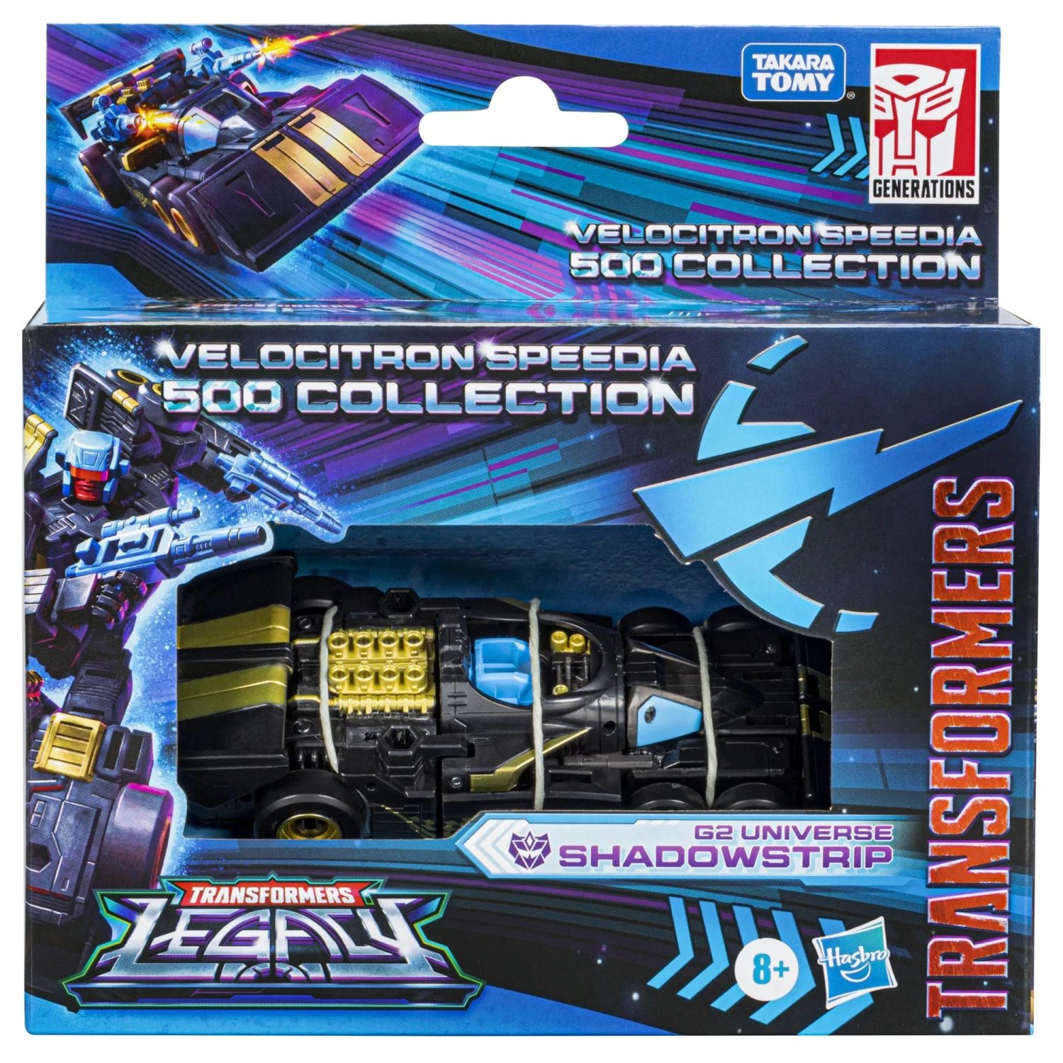 Hasbro Transformers Legacy Velocitron Speedia 500 Collection Deluxe G2 Universe Shadowstrip Action Figure - Image 3