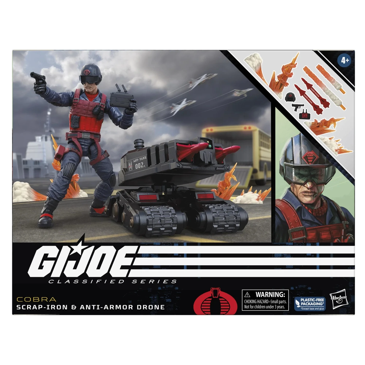 Hasbro G.I. Joe Classified Series Scrap-Iron & Anti-Armor Drone Action Figure - Image 6