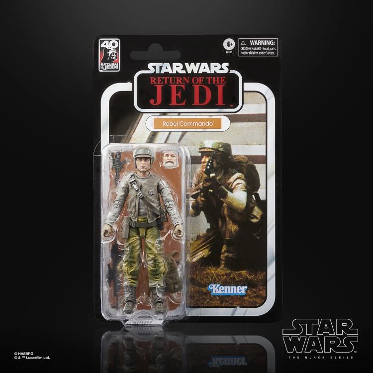 Hasbro Star Wars Black Series 40th Anniversary Return Of The Jedi Rebel Commando 6 Inch Action Figure - Image 7