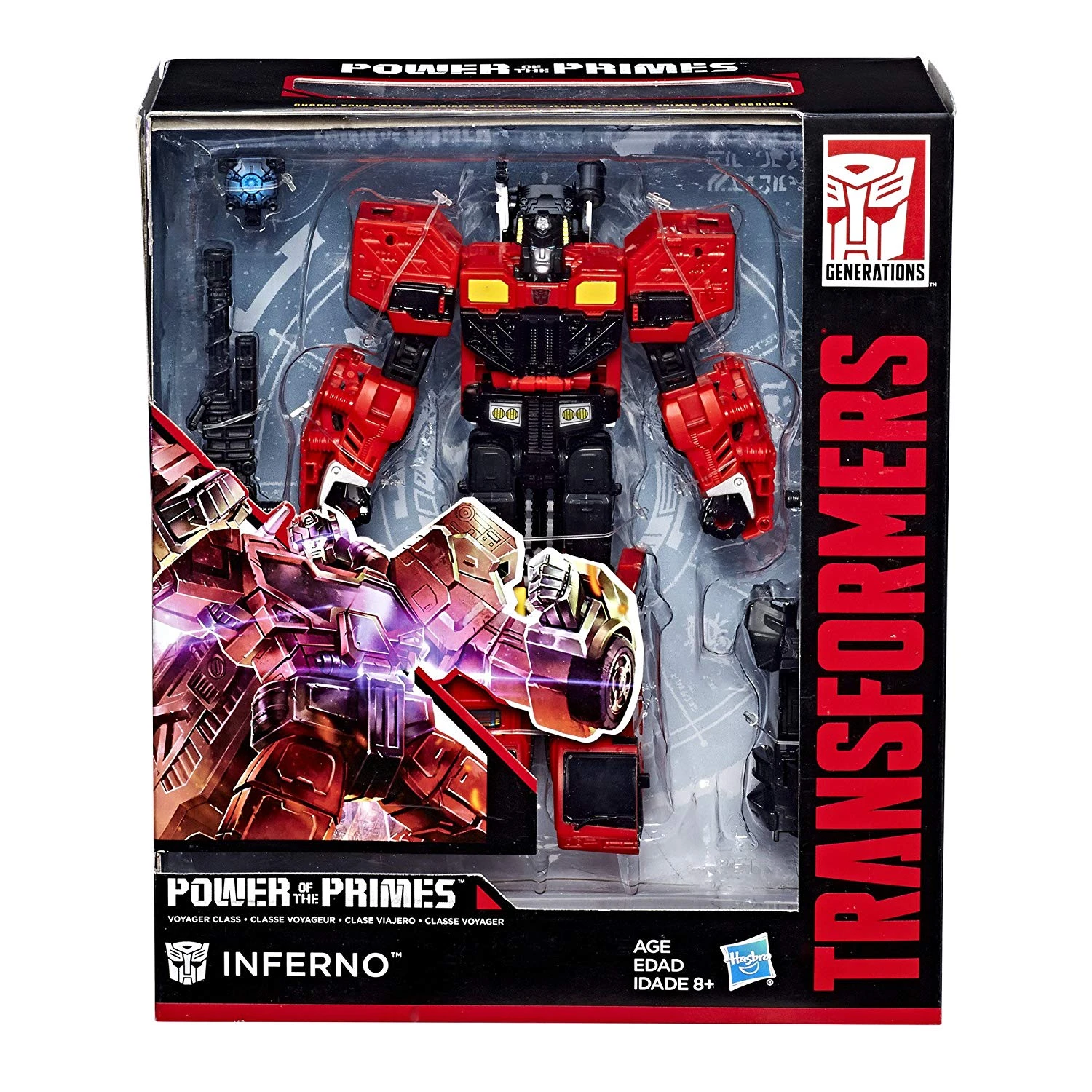 Hasbro Transformers Generations Power Of The Primes Voyager Class Inferno Figure - Image 3