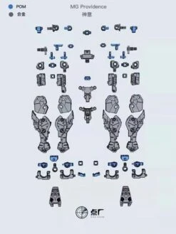 DOT Workshop Gundam 1/100 MG Providence Metal Diecast Upgrade Parts