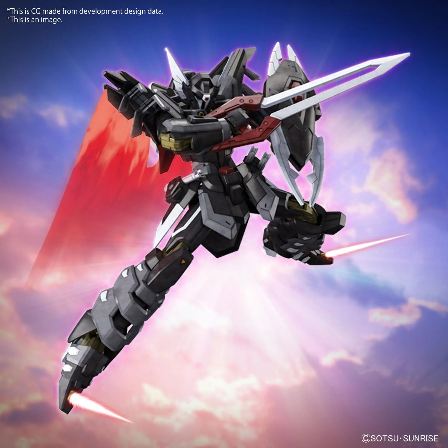 Bandai Gundam 1/144 Seed Freedom #XX Black Knight Squad Shi-ve.A Model Kit - Image 9